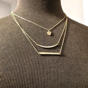 Triple Layered Gold Necklace